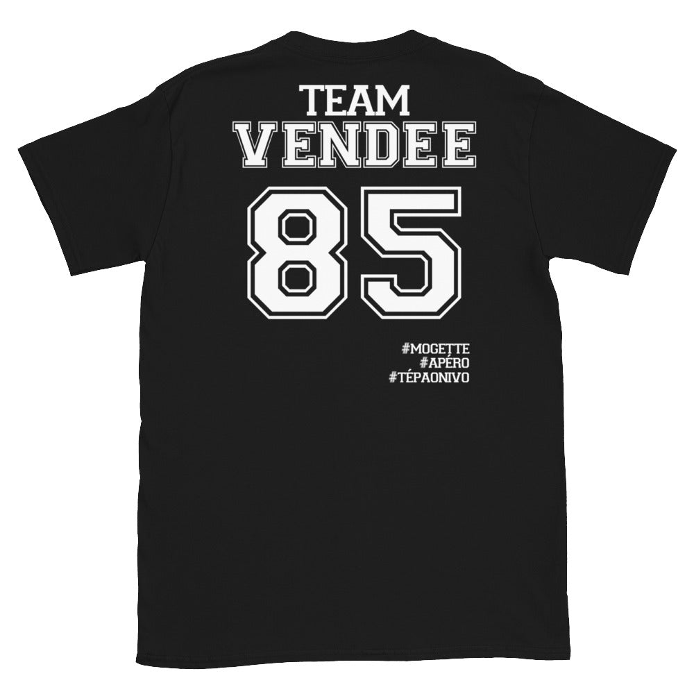 T-shirt Vendée noir - Fierté locale et confort durable