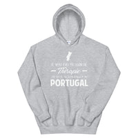 Thumbnail for Sweatshirt Portugal gris foncé dos - Pas besoin de thérapie