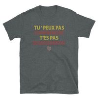 Thumbnail for T-shirt Bourgogne gris foncé dos - Tu ne peux pas comprendre t'es pas bourguignon