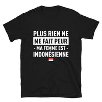 Thumbnail for T-shirt Indonésie noir - Plus rien ne me fait peur ma femme est