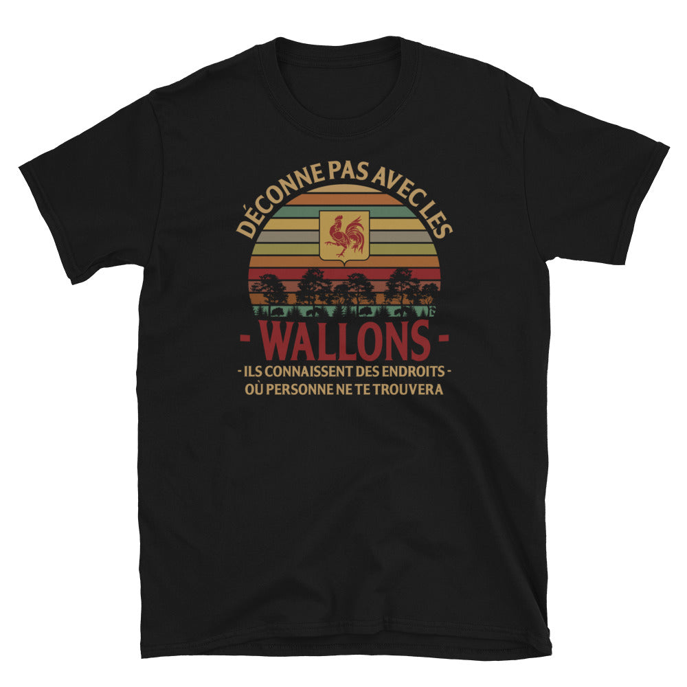 T-shirt Wallons Endroits gris foncé - Fierté et humour local