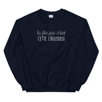 Thumbnail for Sweatshirt Creusois gris sportif dos - Fée pas chier cette Creusoise