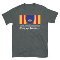 Thumbnail for T-shirt Provence gris foncé chiné dos - Liberté, Égalité, Treize desserts