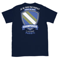 Thumbnail for T-shirt Champagne noir dos - Je ne suis pas parfait mais