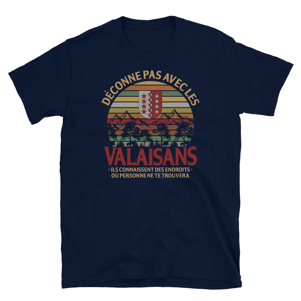 Valais Endroits - T-shirt Standard - Ici & Là - T-shirts & Souvenirs de chez toi