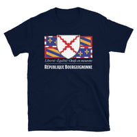 Thumbnail for T-shirt Bourgogne bleu marine - Liberté Égalité Oeufs en meurette