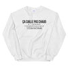Sweat-shirt berrichon noir - Ça caille pas chaud - vue face