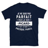 Thumbnail for T-shirt Picard noir dos - Fierté locale avec humour