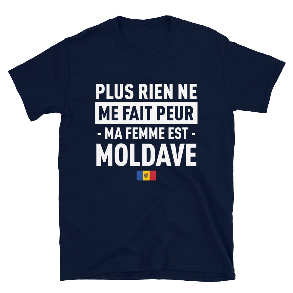 T-shirt Moldave bleu marine - Plus rien ne me fait peur