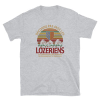 Thumbnail for T-shirt Lozérien gris sport dos - Déconne pas avec les Lozériens