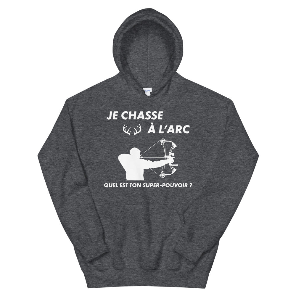 Chasseur à l'Arc superpouvoir - Sweatshirth à capuche - Ici & Là - T-shirts & Souvenirs de chez toi