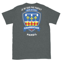 Thumbnail for T-shirt Charentais gris foncé - Je ne suis pas parfait mais