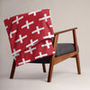 Plaid Savoyard blanc - Motif croix de Savoie sur tissu doux