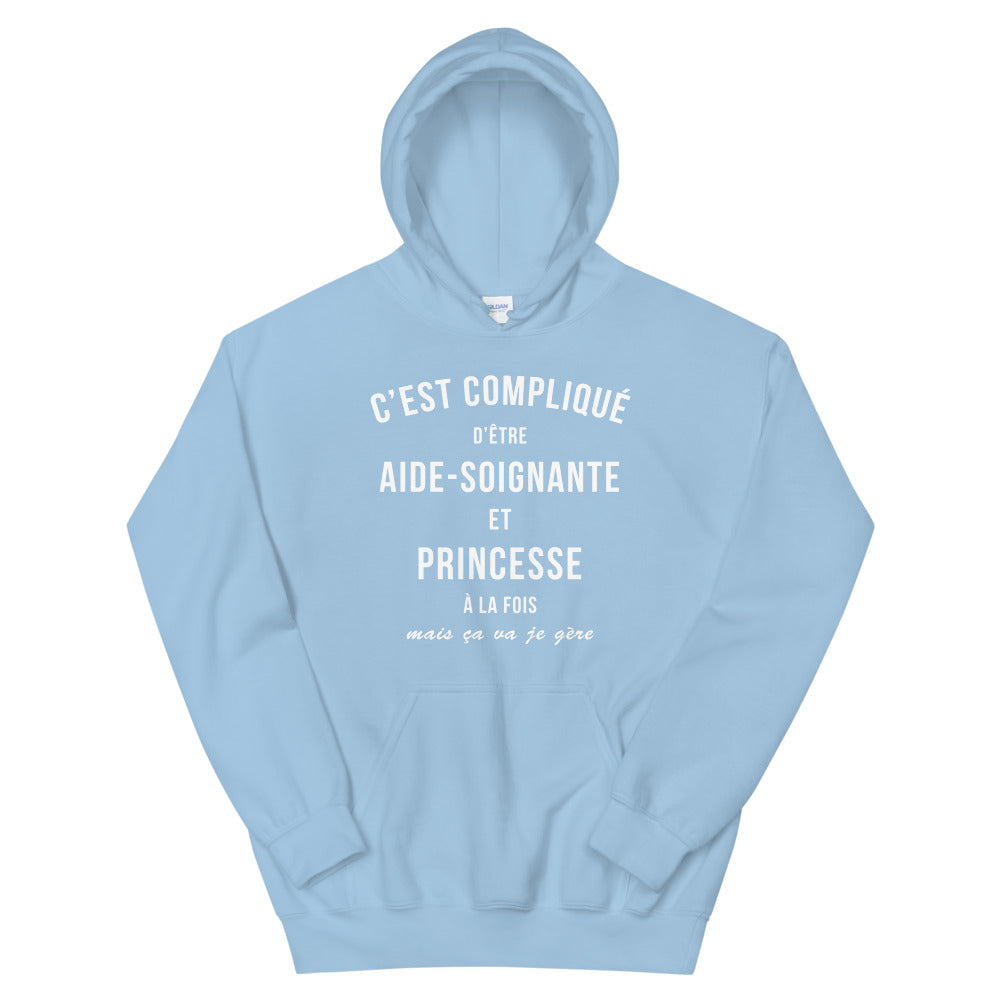 Princesse et Aide-soignante - Sweatshirt à capuche - Ici & Là - T-shirts & Souvenirs de chez toi