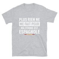 Thumbnail for T-shirt Espagne bleu marine dos - Plus rien ne me fait peur ma femme est