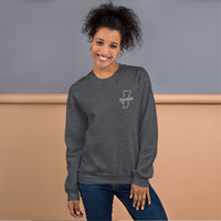 Thumbnail for Sweatshirt Portugal marine - Nostalgie brodée avec carte