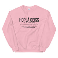 Thumbnail for Sweatshirt Alsace bleu clair dos - Définition humoristique