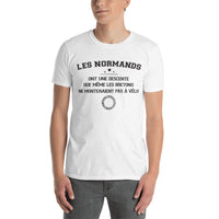 Thumbnail for T-shirt Normands descente gris sport - texte humoristique sur les Normands