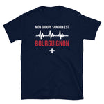 Groupe Sanguin Bourguignon Plus - T-shirt Standard - Ici & Là - T-shirts & Souvenirs de chez toi