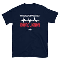 Thumbnail for T-shirt Bourgogne gris sport - Groupe sanguin humoristique