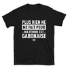 T-shirt Gabon noir - Plus rien ne me fait peur ma femme est