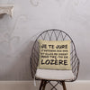 Coussin Lozère - Tire toi en Lozère, humour local