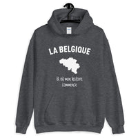 Thumbnail for Belgique là où mon histoire commence - Sweatshirt à capuche - Ici & Là - T-shirts & Souvenirs de chez toi