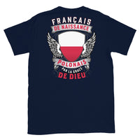 Thumbnail for T-shirt Pologne bleu marine - Fierté et humour en coton