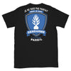 T-shirt Gendarme noir - Je ne suis pas parfait mais je suis Gendarme