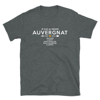 Thumbnail for T-shirt Auvergne gris foncé dos - Je suis au régime Auvergnat