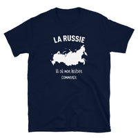 Thumbnail for T-shirt Russie noir dos - Mon histoire commence avec fierté