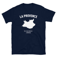 Thumbnail for T-shirt Provence gris foncé chiné - Mon histoire commence avec humour