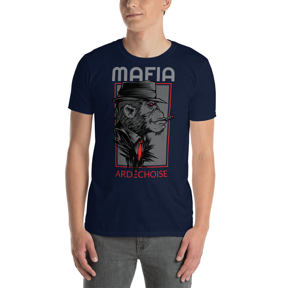 T-shirt Ardéchois bleu marine - Design humoristique sur l'Ardèche
