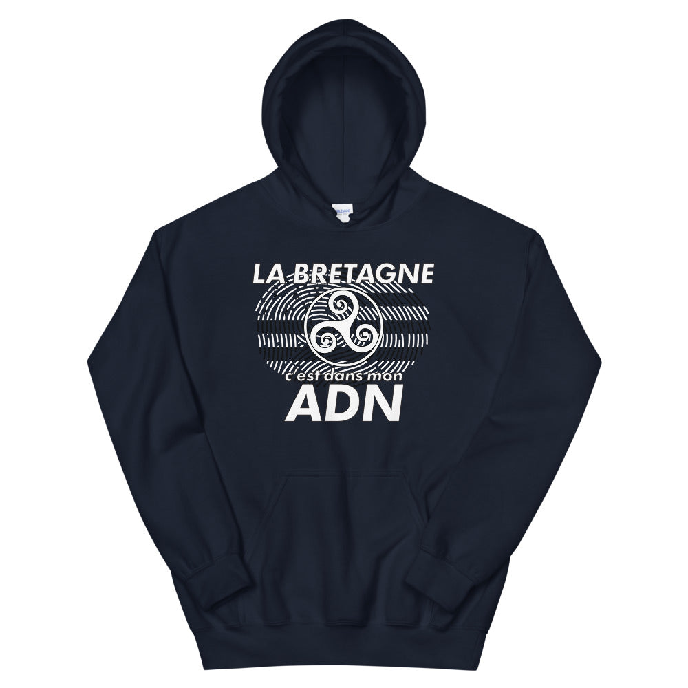 Sweatshirt Bretagne gris foncé chiné dos - Triskel et Gwen Ha Du