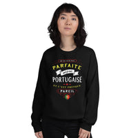 Thumbnail for Sweatshirt Portugal gris foncé - Je ne suis pas parfaite mais...