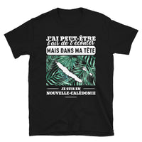 Thumbnail for T-shirt Nouvelle Calédonie gris foncé chiné dos - Écoute et rêve en couleur
