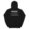 Sweat à capuche Portugal noir - Définition humoristique