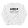 Sweatshirt Cantal blanc - Définitions humoristiques locales