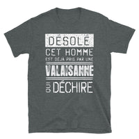 Thumbnail for Désolé pris par une Valaisanne -  T-Shirt standard - Ici & Là - T-shirts & Souvenirs de chez toi