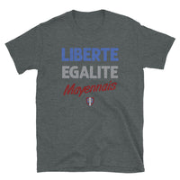 Thumbnail for T-shirt Mayennais gris foncé - Liberté, égalité, fierté locale