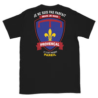 Thumbnail for T-shirt Provence noir - Je ne suis pas parfait mais je suis Provençal