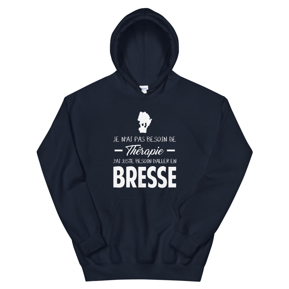 Bresse Thérapie - Sweatshirt à capuche - Ici & Là - T-shirts & Souvenirs de chez toi