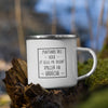 Tasse Ardèche émaille - Voix me disent d'aller en randonnée
