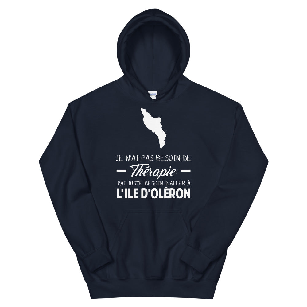 Sweatshirt Oléron bleu marine - Pas besoin de thérapie