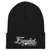 Bonnet Espagne noir - Espagnol pour toujours, drapeau minimaliste