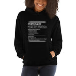 Portugaise Posologie - Sweatshirt à capuche - Ici & Là - T-shirts & Souvenirs de chez toi