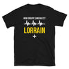 T-shirt Lorrain noir - Groupe sanguin humoristique