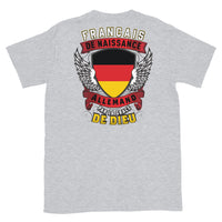 Thumbnail for T-shirt Français gris sport - Fierté et humour de nos origines