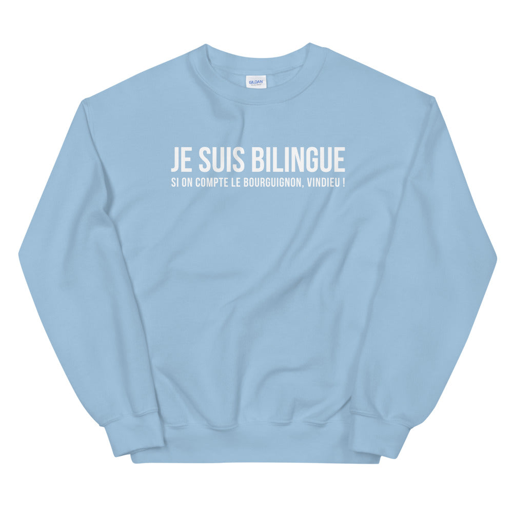 Bilingue bouguignon Bourgogne - Sweatshirt - Ici & Là - T-shirts & Souvenirs de chez toi