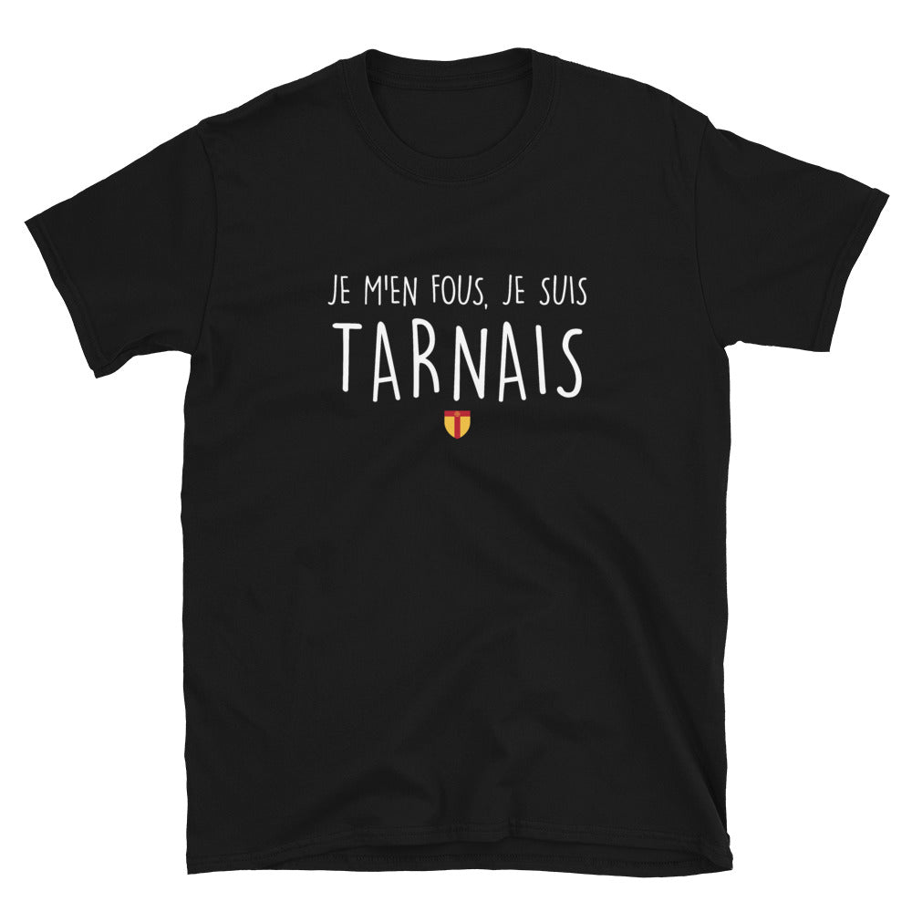 T-shirt Tarn noir - M'en fous je suis Tarnais